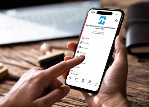 VanHaaften administratie Exact online mobiele telefoon